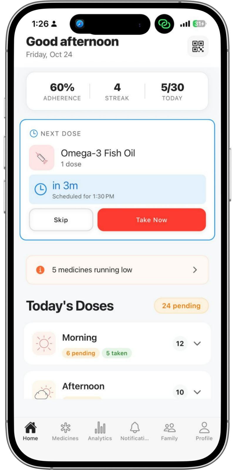 TakeCare App Screenshot